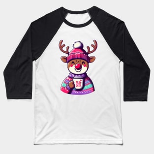 Rudolph Red Nose Reindeer Baseball T-Shirt